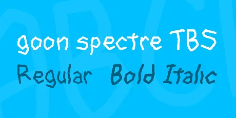 goon spectre TBS font