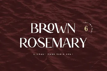 Brown Rosemary font