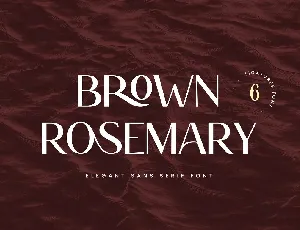 Brown Rosemary font