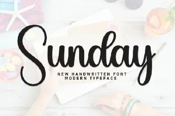 Sunday Script font