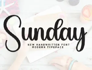 Sunday Script font