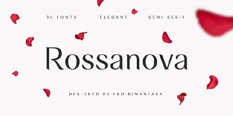 Rossanova Personal Use font