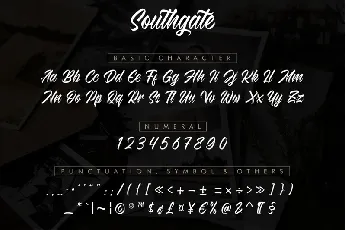 Southgate font