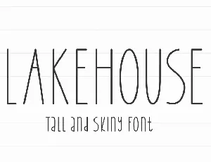 Lakehouse font