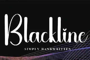 Blackline Script font