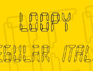 Loopy font