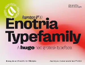 Enotria Family font