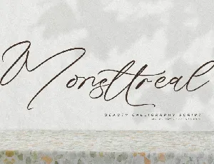 Monsttreal font