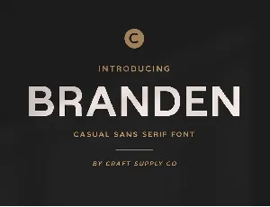 Branden font