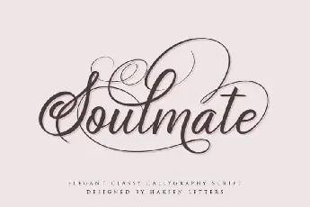 Soulmate Calligraphy font