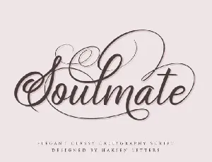 Soulmate Calligraphy font