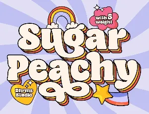 Sugar Peachy DEMO font