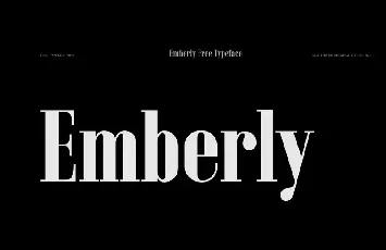 Emberly Serif Family font