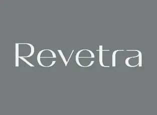 Revetra font