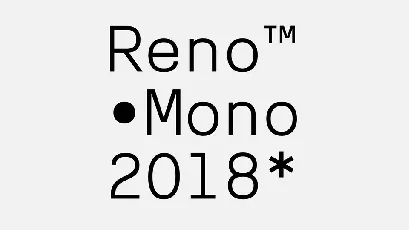 Reno Mono Free font