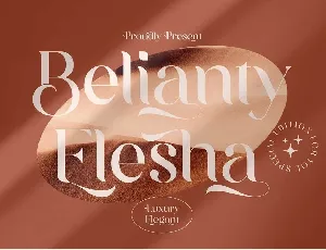 Belianty Elesha font