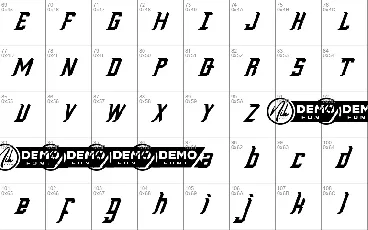 Warwork Demo font