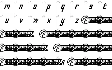 Warwork Demo font