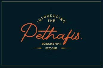 Pethafis font