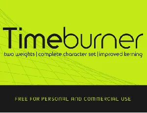 TimeBurner font