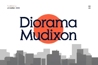 Diorama Mudixon font