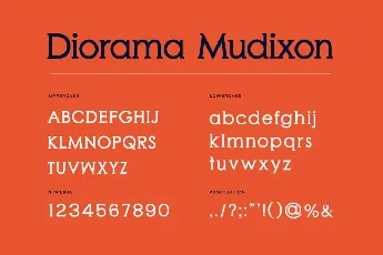 Diorama Mudixon font