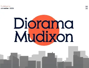 Diorama Mudixon font