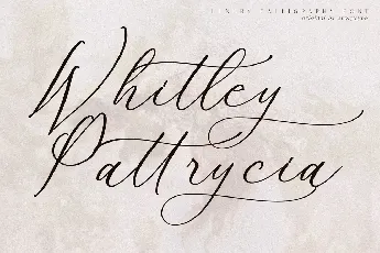 Whitley Pattrycia font