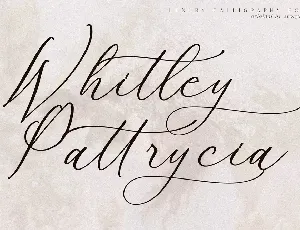 Whitley Pattrycia font