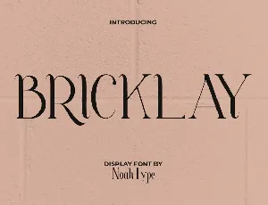 Bricklay font