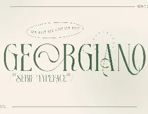 GEORGIANO font