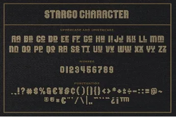 Stargo font