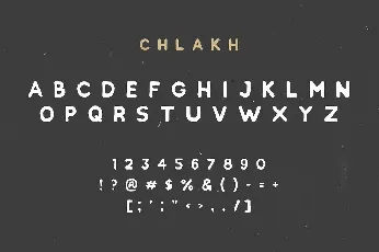 Chlakh Typeface font