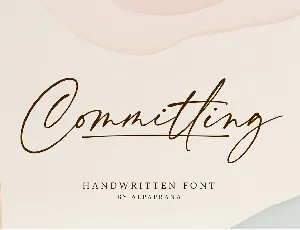 Committing font