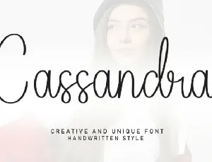 Cassandra Script font