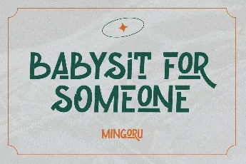 Mingoru Demo font