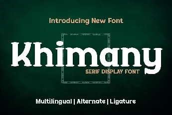 Khimany font