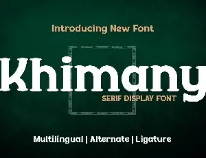 Khimany font