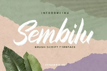 Sembilu Brush Script Typeface font