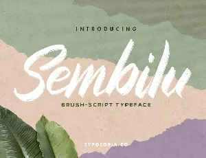 Sembilu Brush Script Typeface font