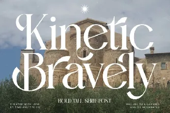 Kinetic Bravely Serif font