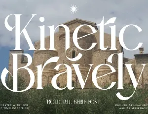 Kinetic Bravely Serif font