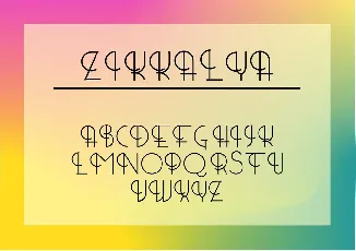 zikkalya font