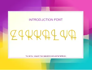 zikkalya font