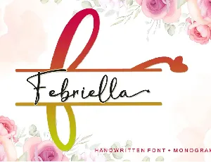 Febriella - Personal Use font