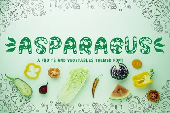 ASPARAGUS font