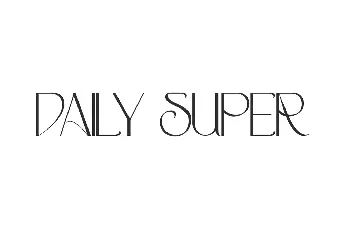 Daily Super Demo font