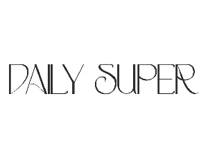 Daily Super Demo font