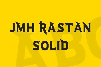 JMH Rastan Solid font