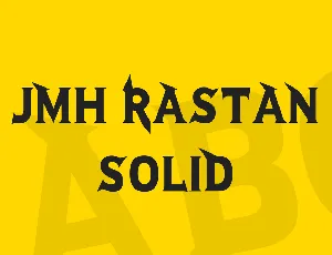 JMH Rastan Solid font